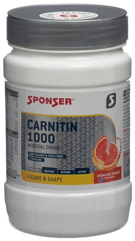 SPONSER Carnitin 1000 Plv Red Orange