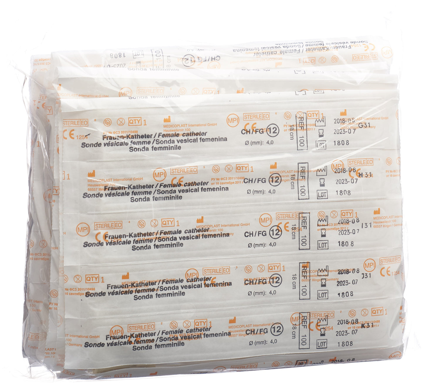 QUALIMED Frauenkatheter CH12 18cm PVC st