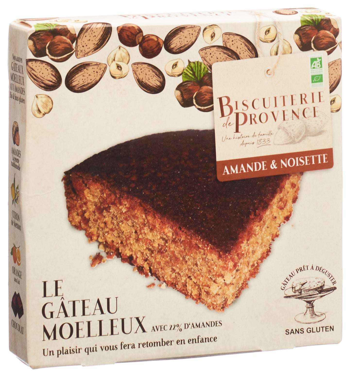 BISCUITERIE Weicher Kuchen Hasel glutenf Bio
