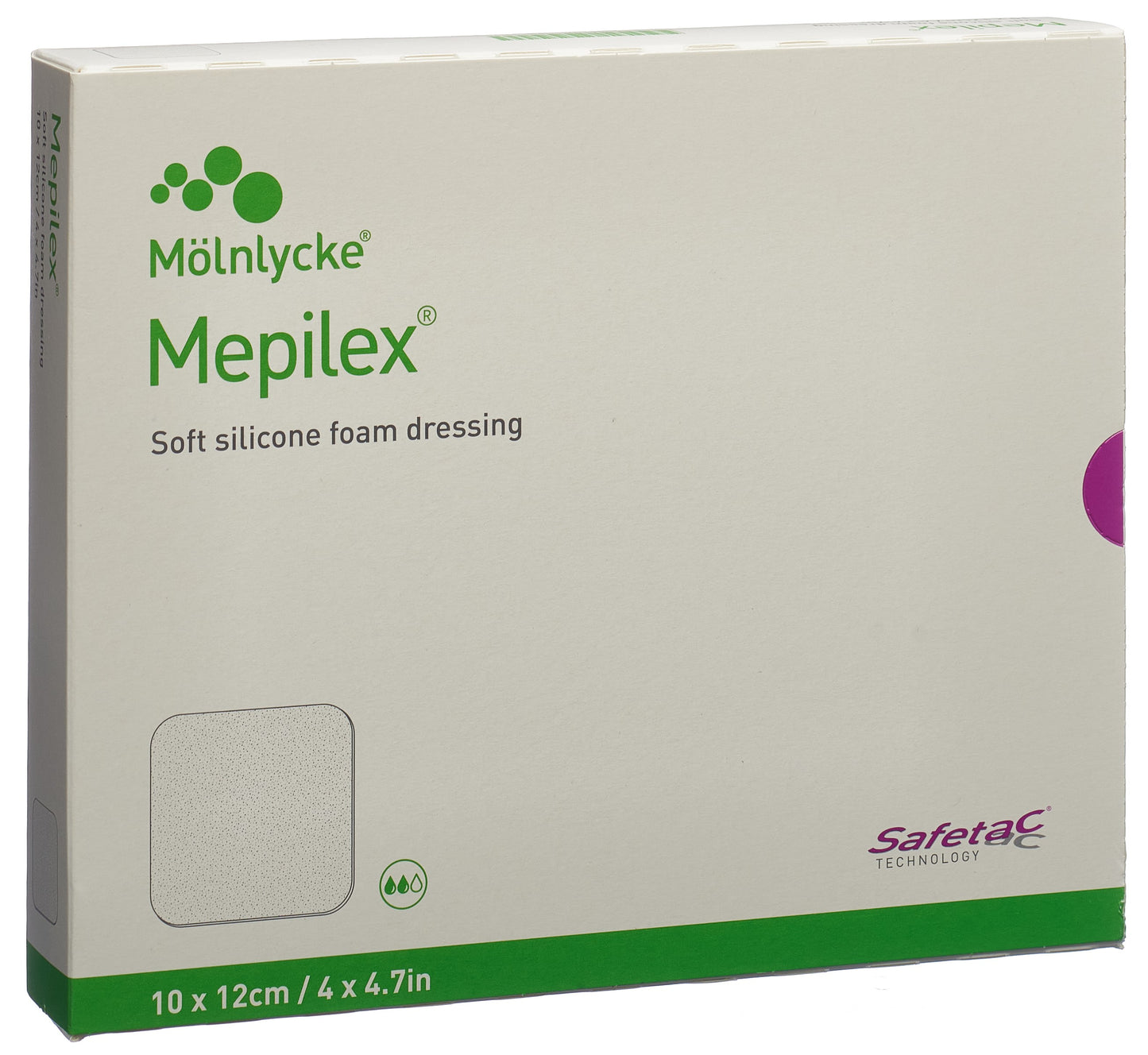 MEPILEX Schaumverband Safetac 10x12cm Si neu