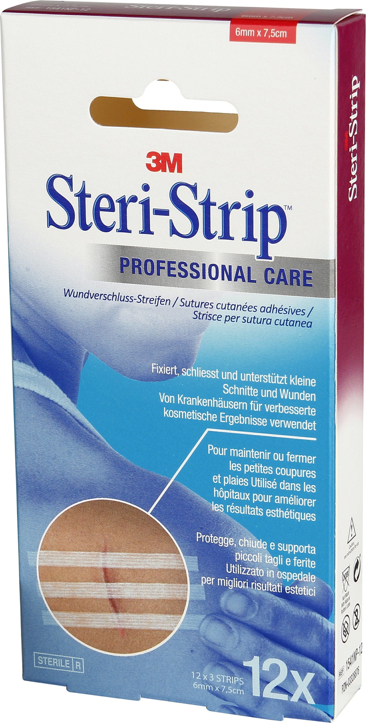 3M STERI STRIP 6x75mm weiss verstärkt