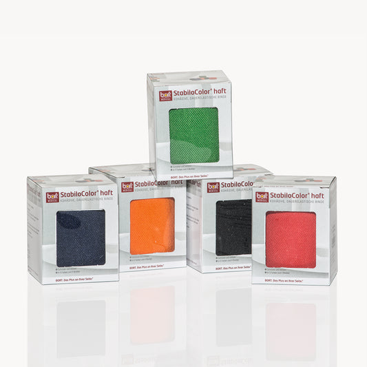 BORT STABILO COLOR Binde 4cmx5m kohesiv schwarz