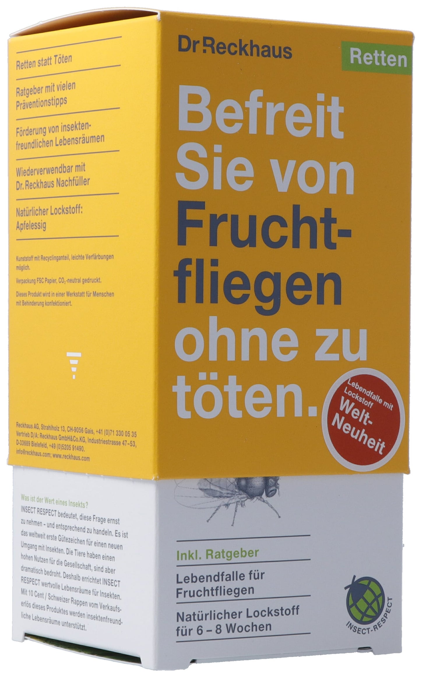 DR. RECKHAUS Fruchtfliegen-Retter ohne töten
