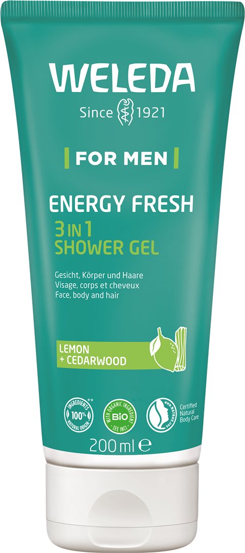 WELEDA FOR MEN 3in1 Shower Gel Energy Fresh