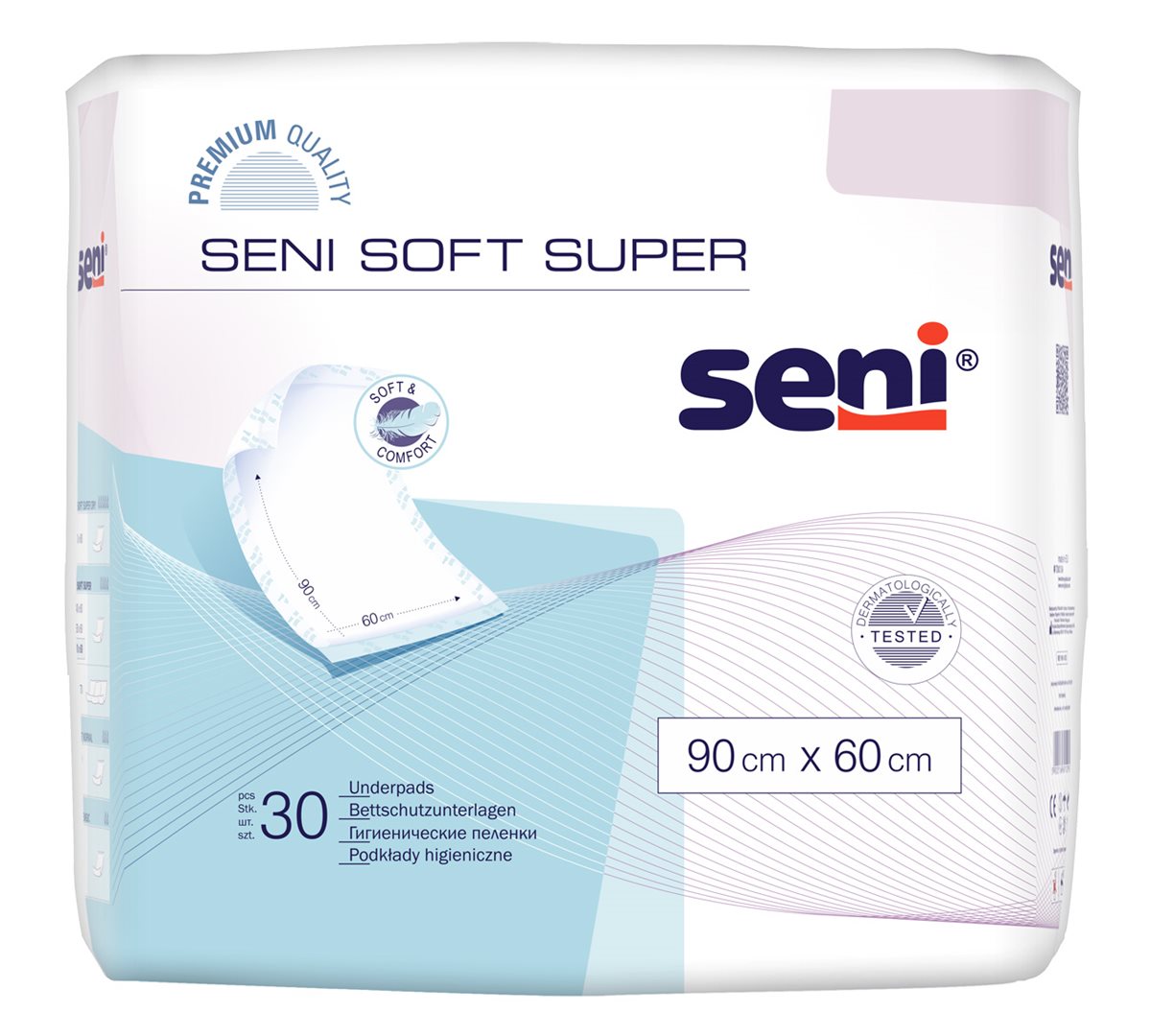 SENI Soft Super Bettschutz 90x60cm