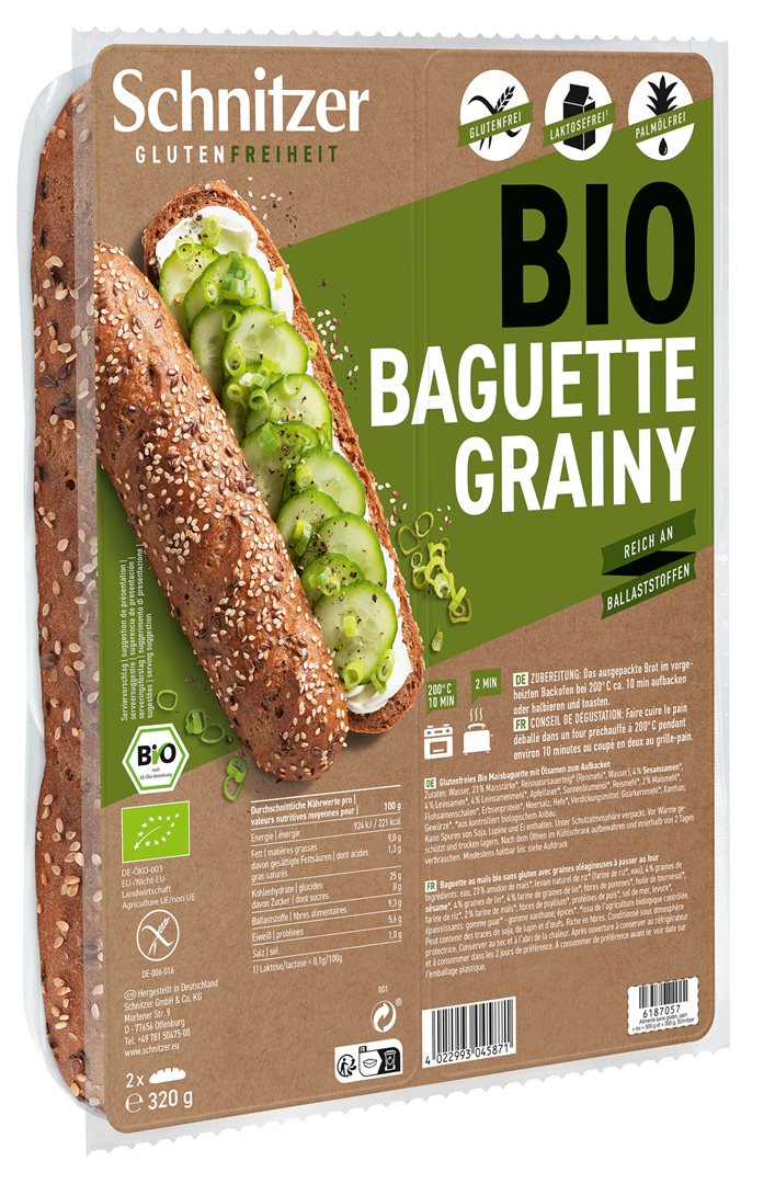 SCHNITZER Bio Baguette Grainy