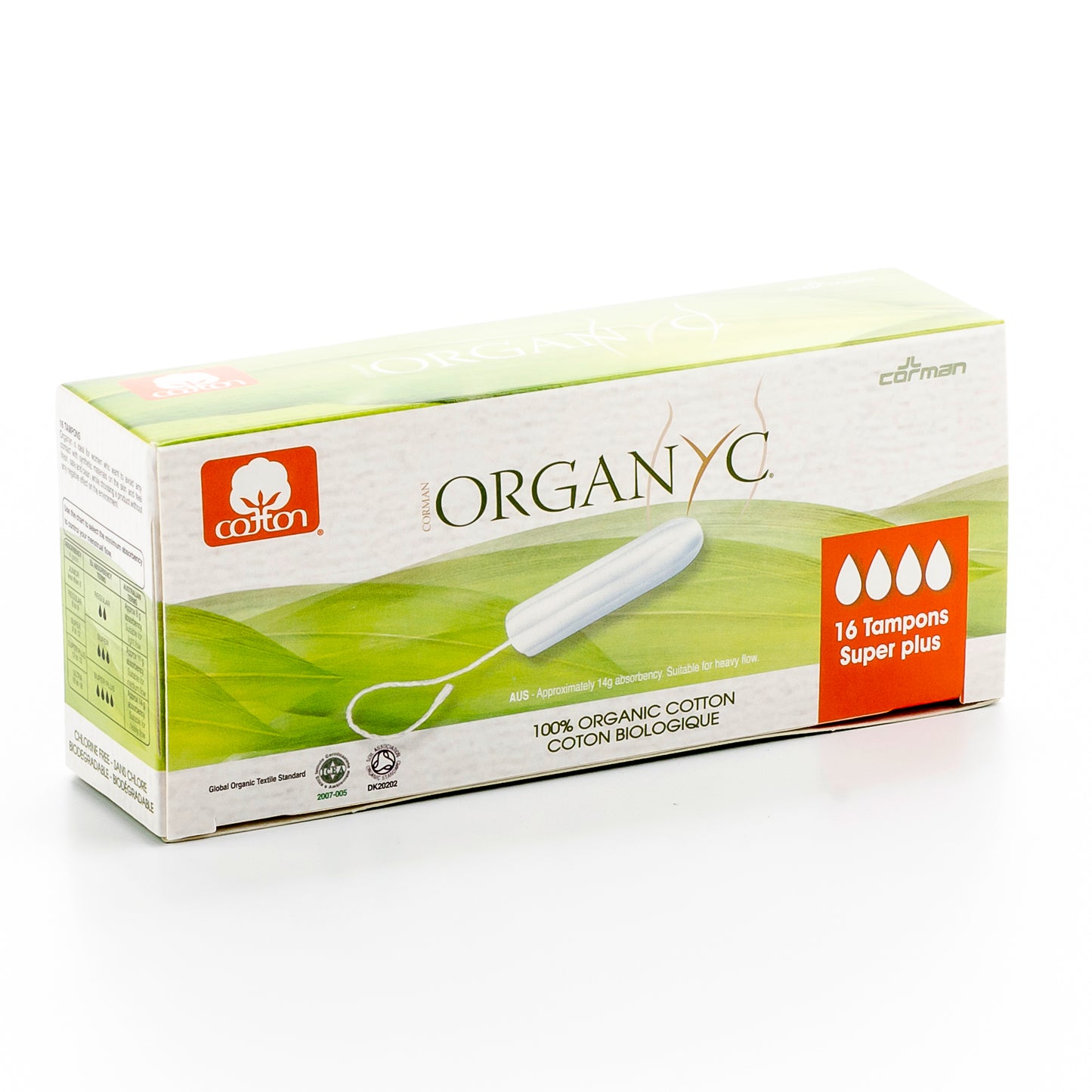 ORGANYC Tampons Super Plus