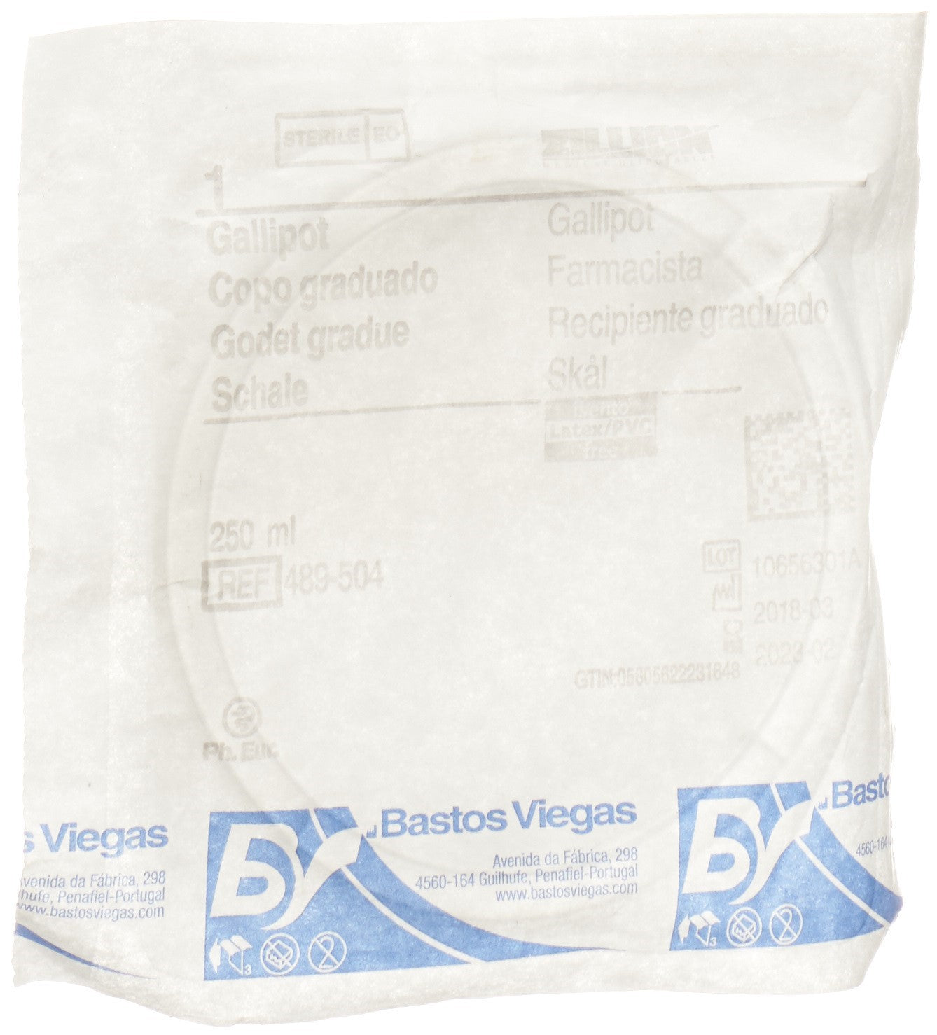 BASTOS Einweg Schale 250ml Plastik steril