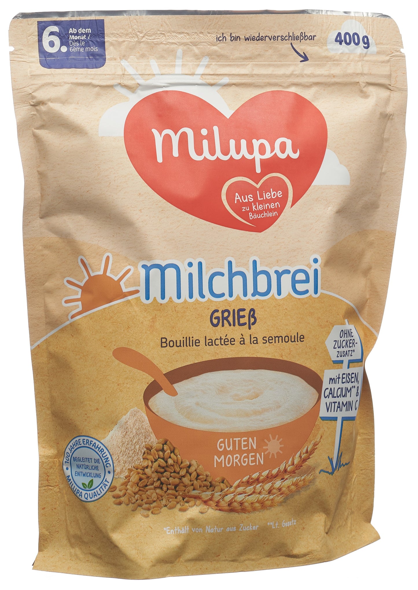 MILUPA Milchbrei Griess 6M