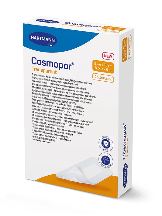 COSMOPOR transparent 9x15cm steril