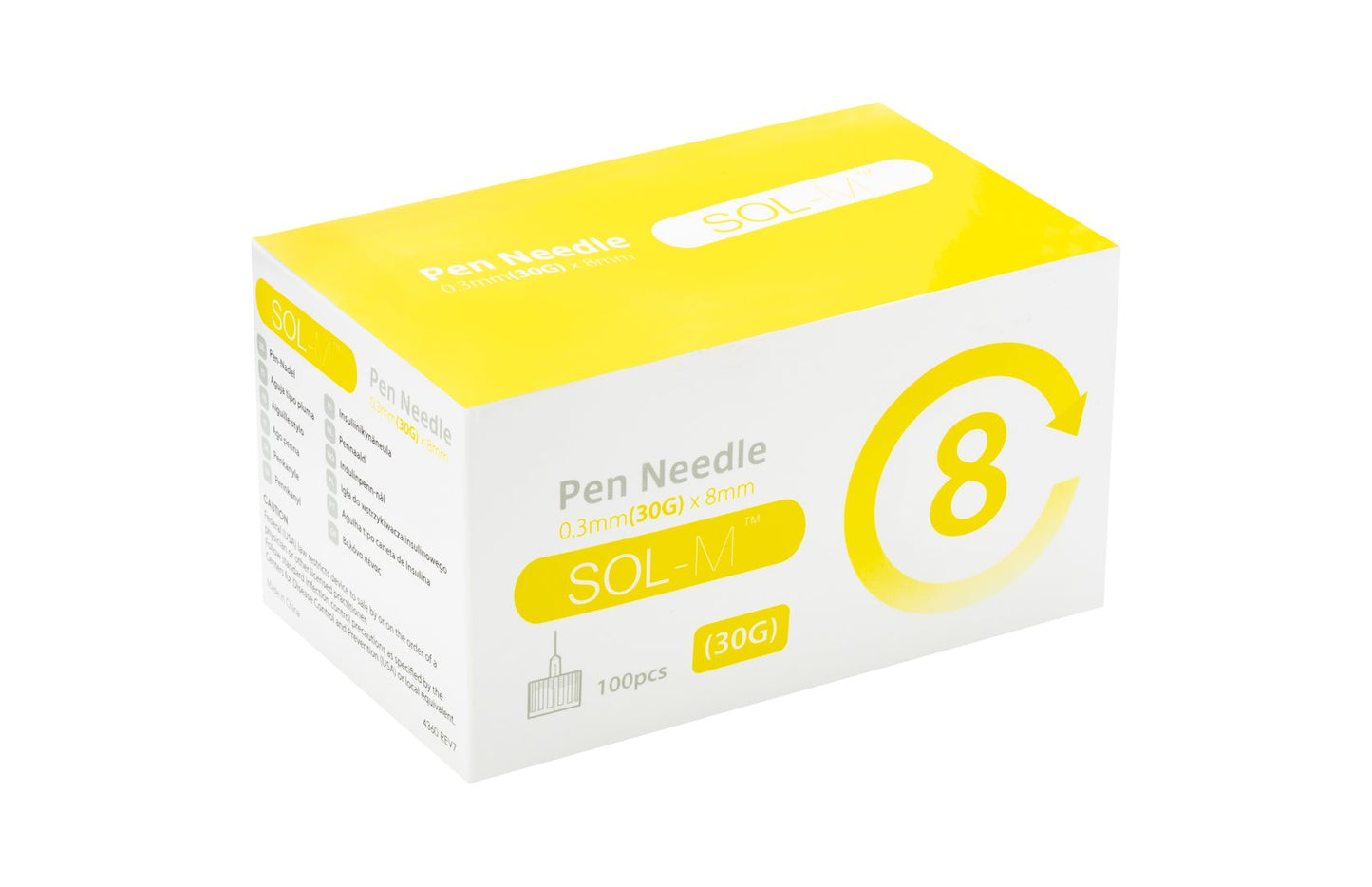 SOL-M Pen Nadel 30G 0.3mmx8mm