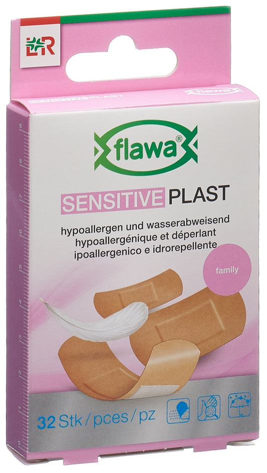 FLAWA SENSITIVE Plast Pflasterstrips 3 Gr
