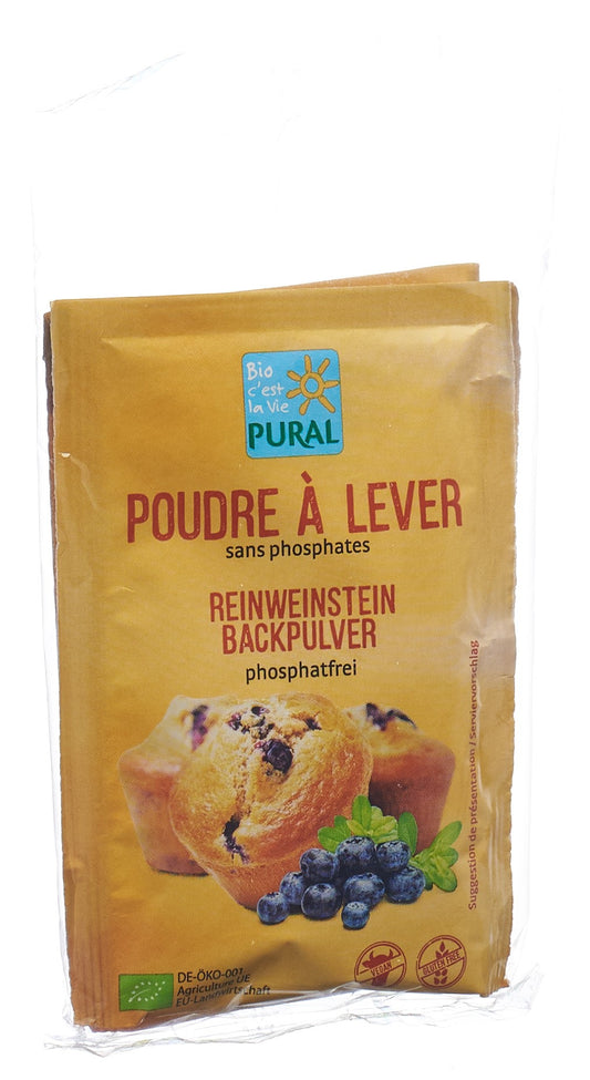 PURAL Backpulver Weinstein phosphatfr Bio