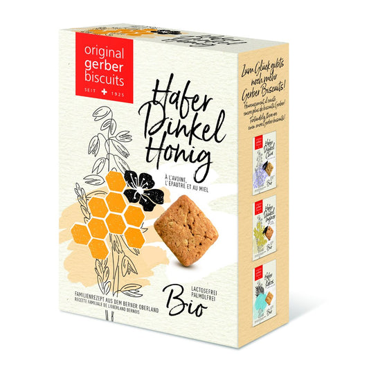 GERBER Hafer Dinkel Biscuits Honig Bio