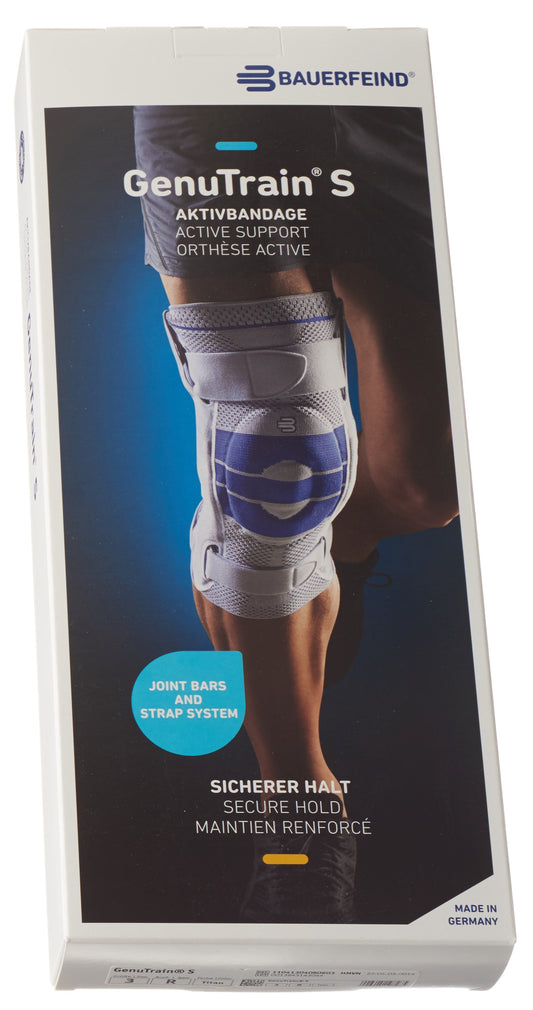 GENUTRAIN S Aktivbandage Gr3 links titan