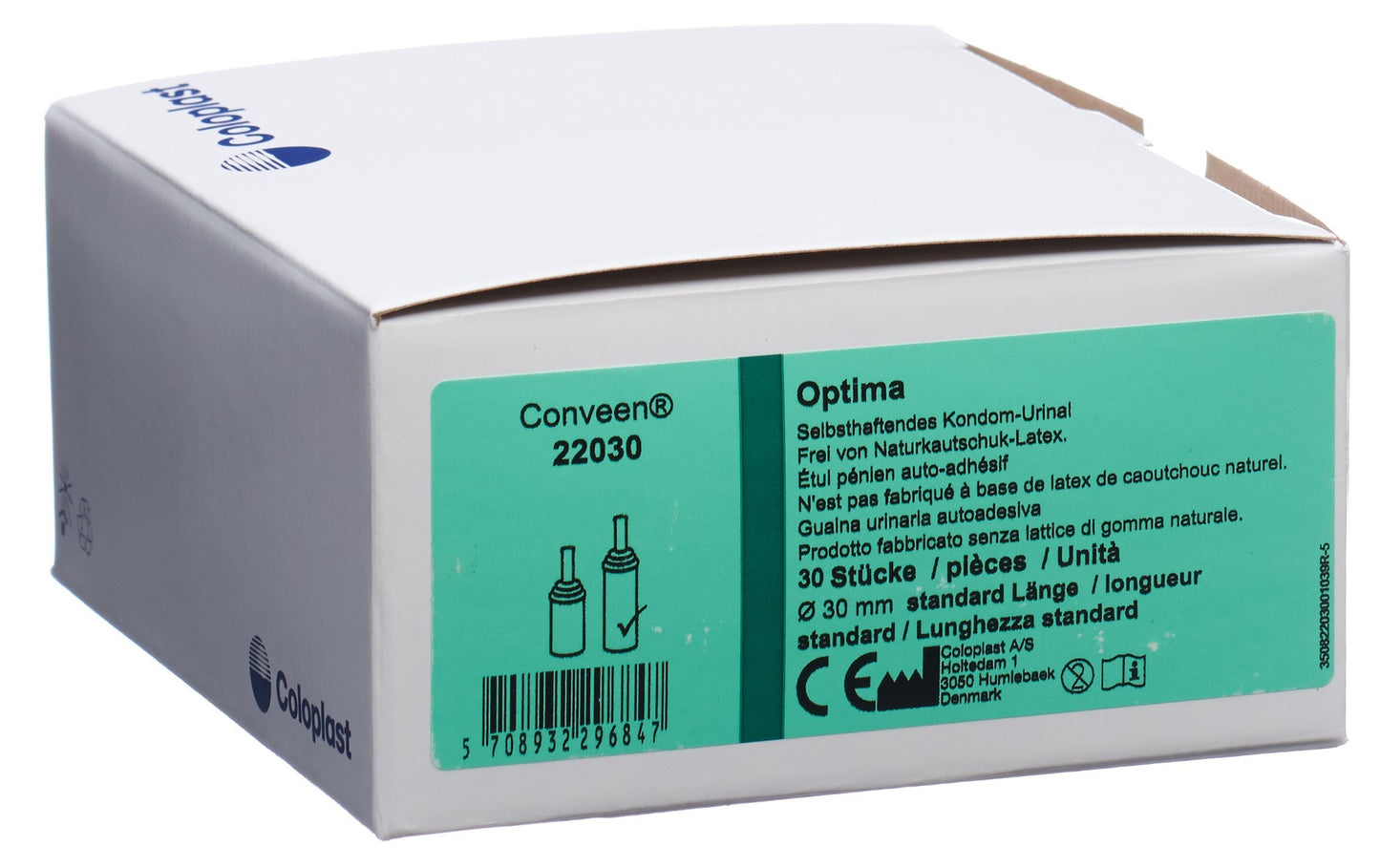 CONVEEN Optima Kondom Urin 30mm/8cm s haft