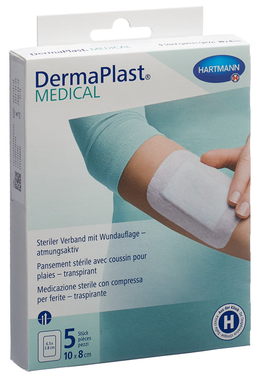 DERMAPLAST Medical Vliesverband 10x8cm