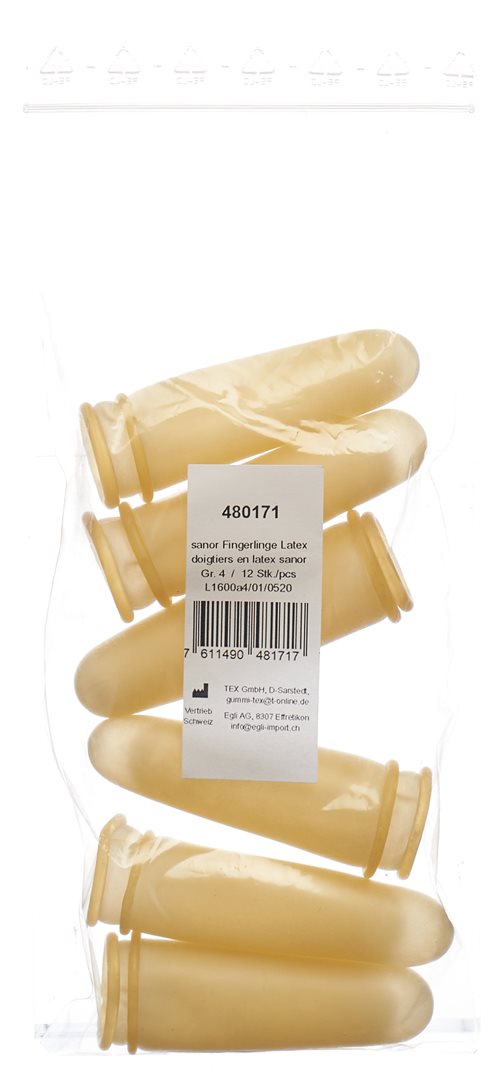 SANOR Fingerling Latex Gr4 gepudert leicht