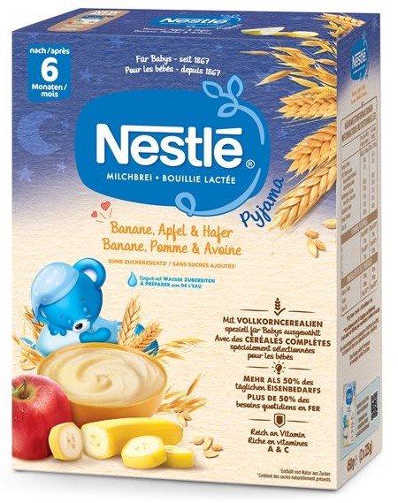 NESTLE Milchbrei Pyjama Banane Apfel&Haf 6M