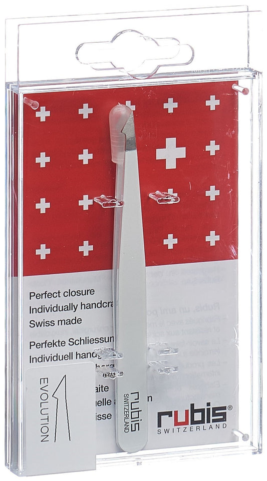 RUBIS Pinzette evolution weiss Inox