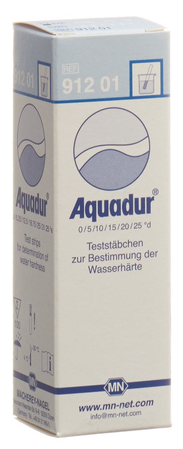AQUADUR Wasserhärte Teststäbchen 0°d-25°d
