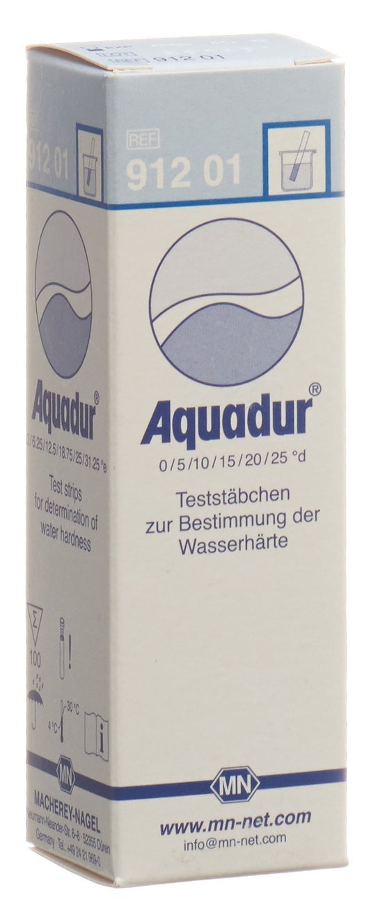 AQUADUR Wasserhärte Teststäbchen 0°d-25°d