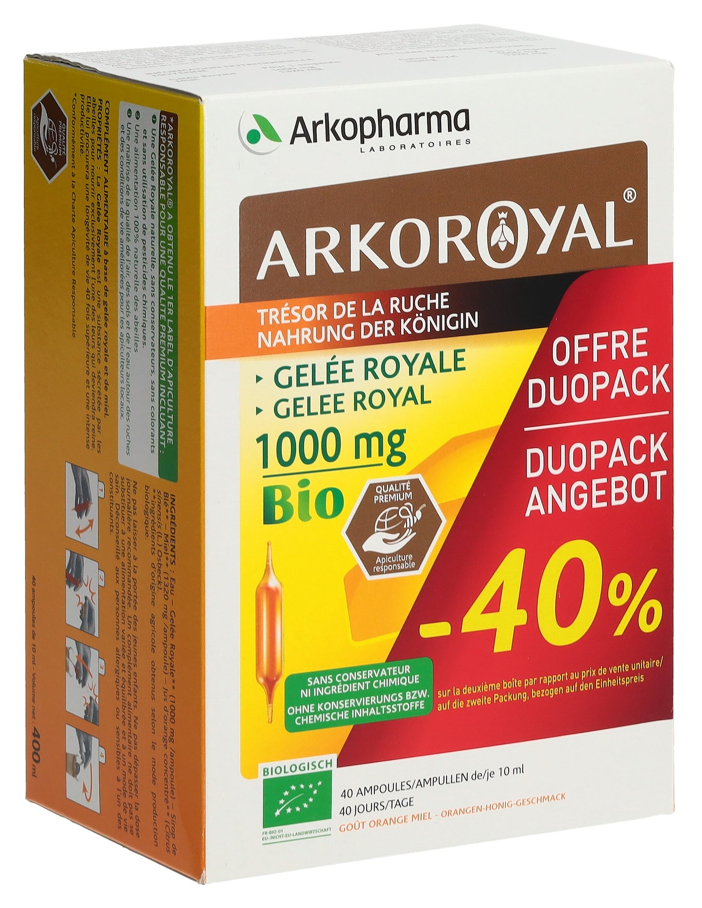 ARKOROYAL Gelée Royale 1000 mg Duo