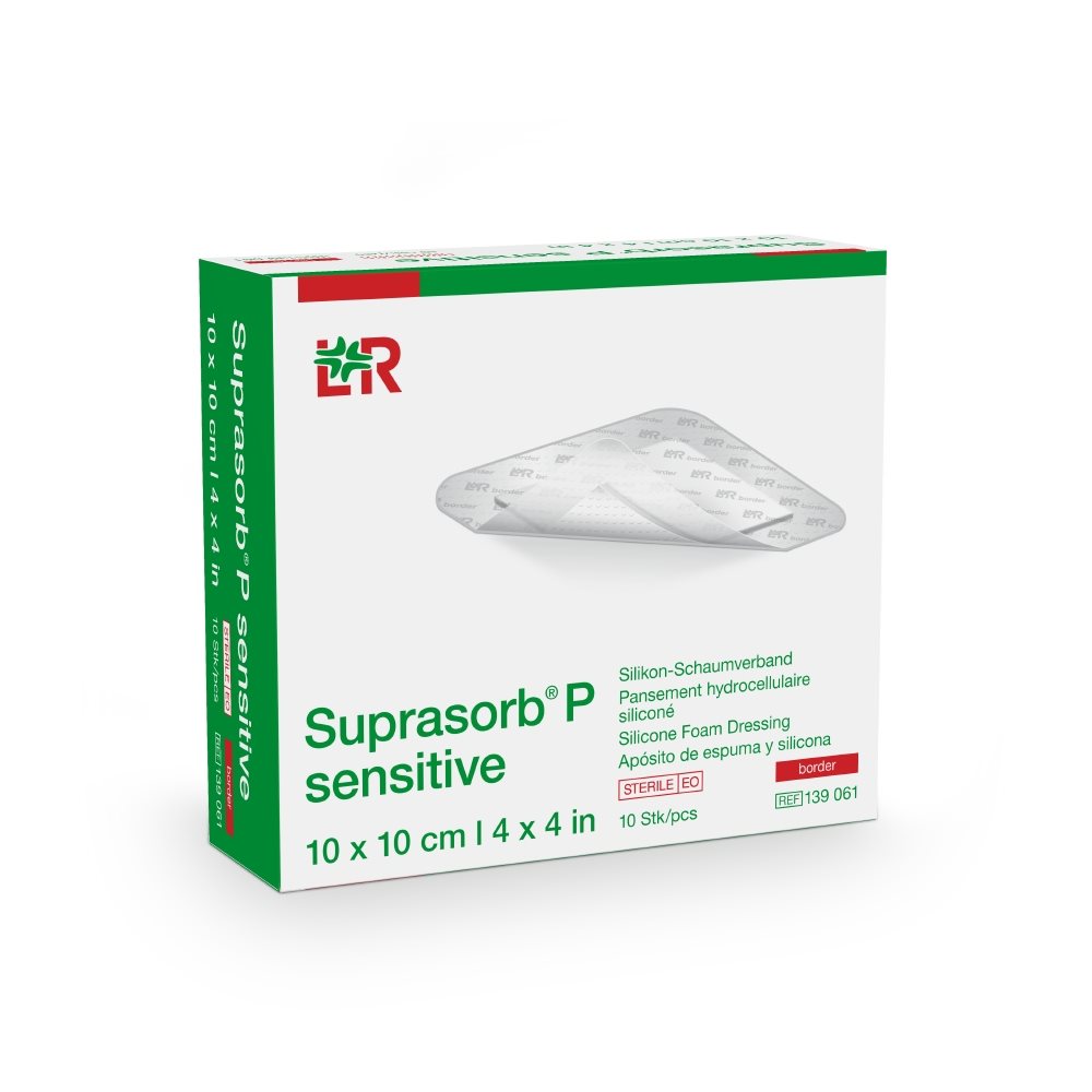 SUPRASORB P sensitive border 10x10cm