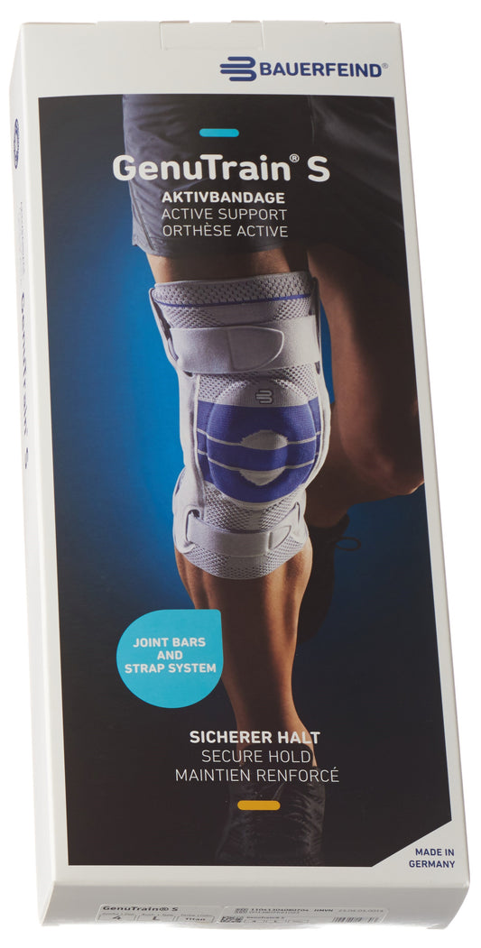 GENUTRAIN S Aktivbandage Gr4 links titan