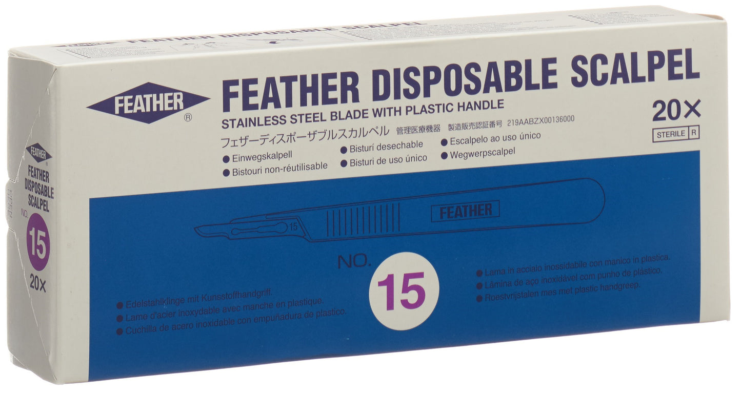 FEATHER Skalpell 1x Nr 15