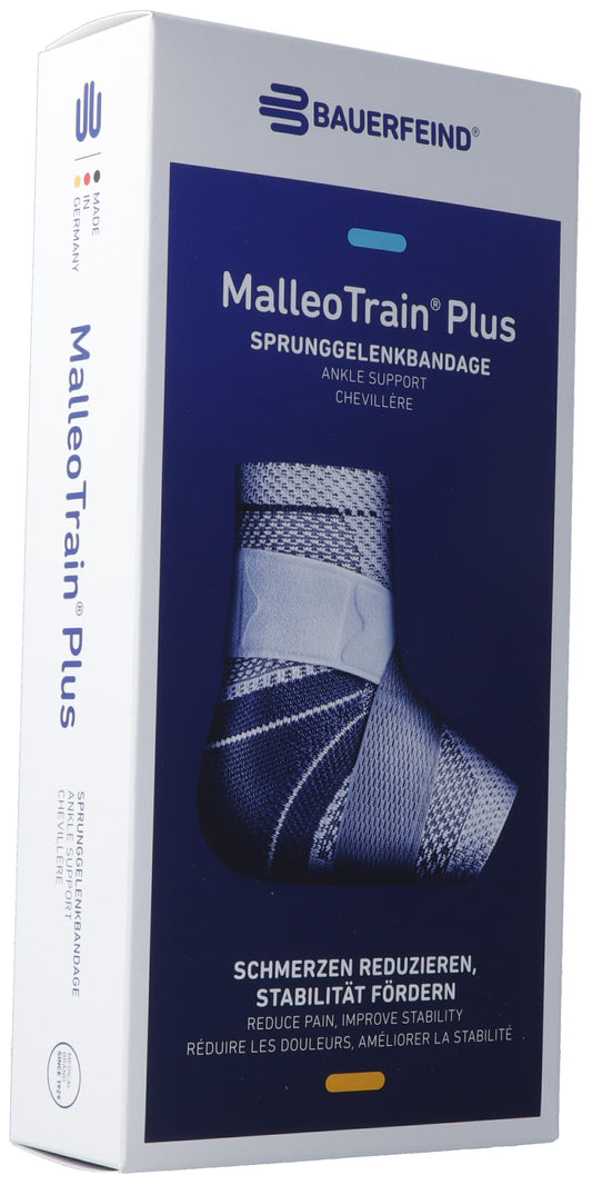 MALLEOTRAIN Plus Aktivbandage Gr3 links titan