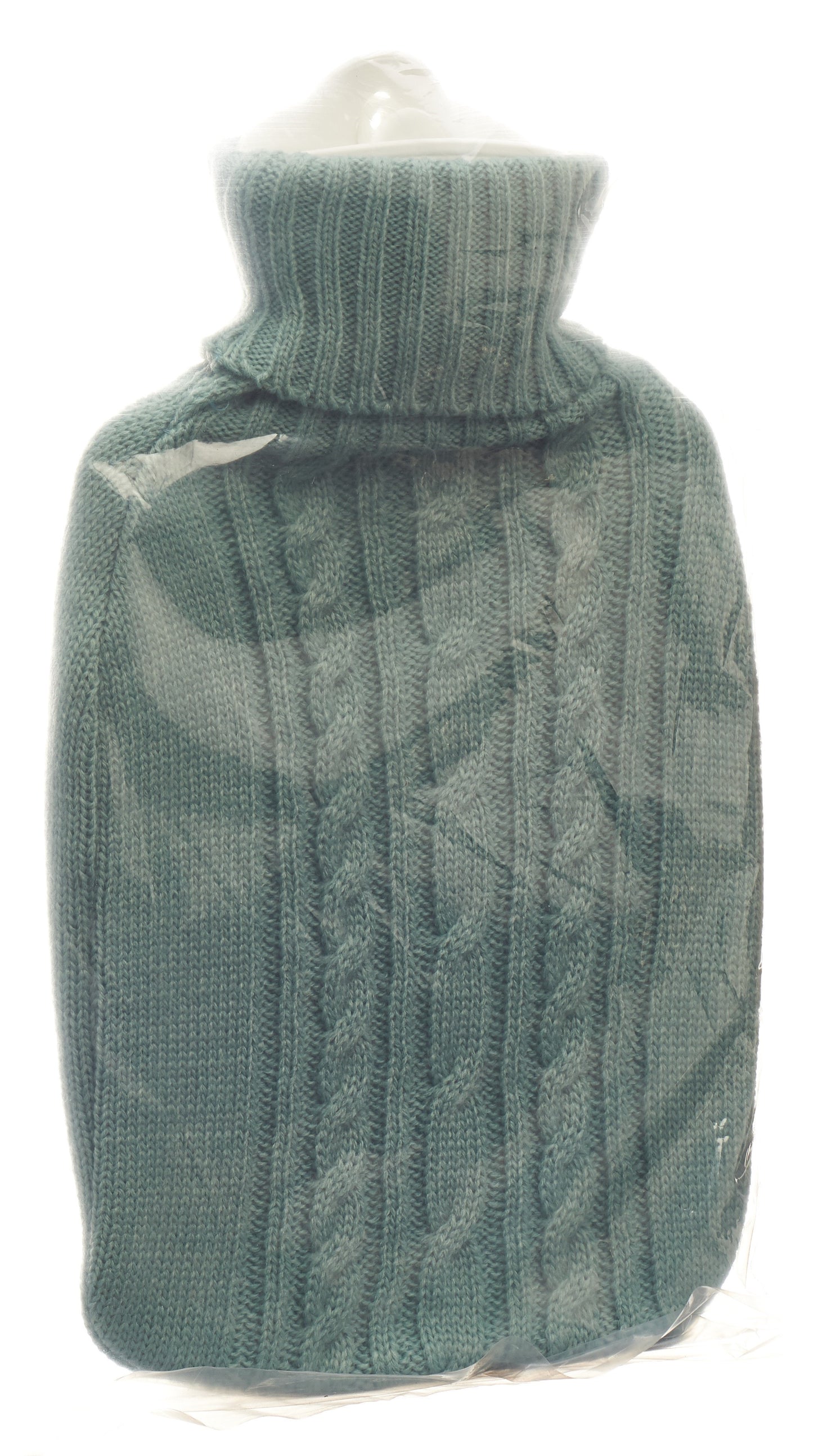 FROSCH Wärmflasche PVC 1.8l Strickbezug pastellbla