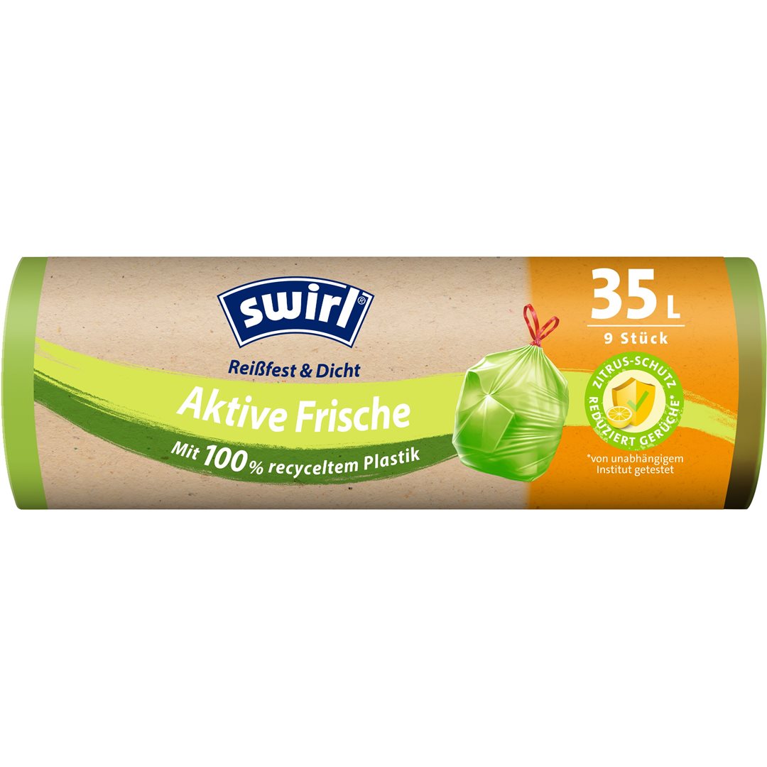 SWIRL Müllbeutel Aktive Frische 35l