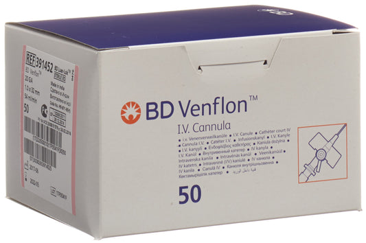 BD VENFLON 20G 1.0x32mm Luer-Lok rosa