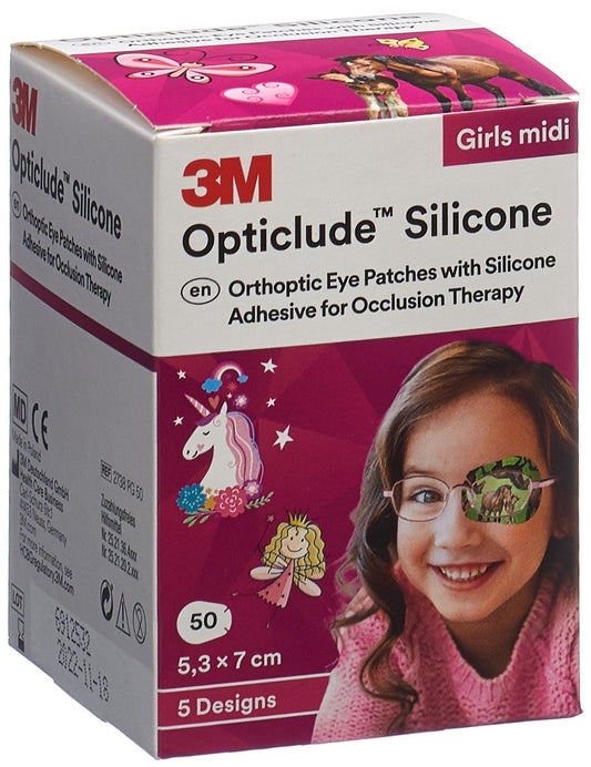 3M OPTICLUDE Sil Augenv 5.3x7cm Midi Gi (n)
