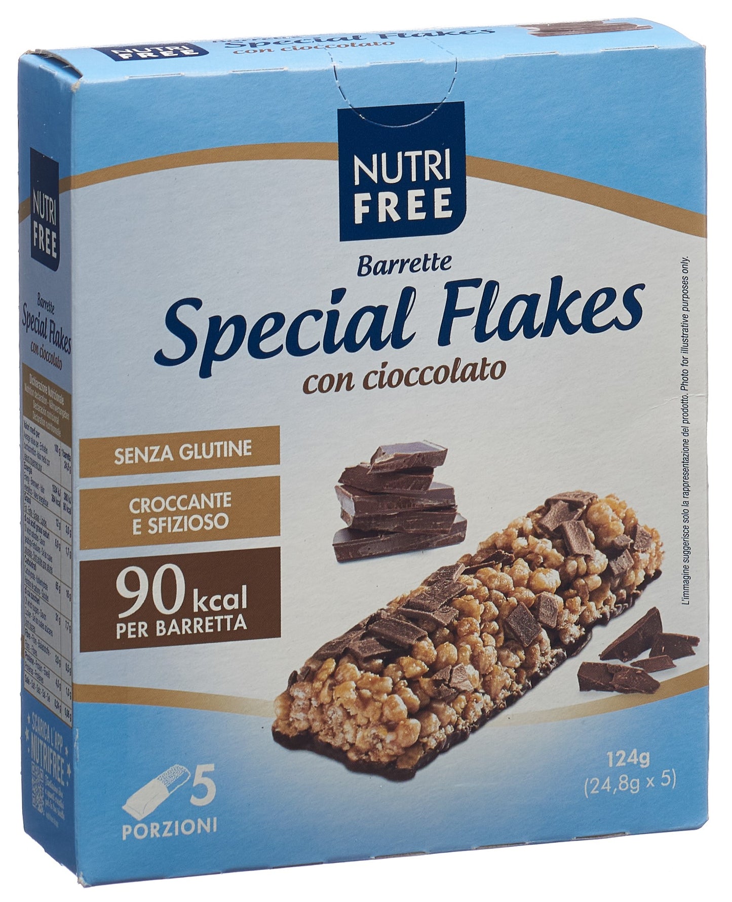 NUTRIFREE Flakes Schokoriegel glutenfr
