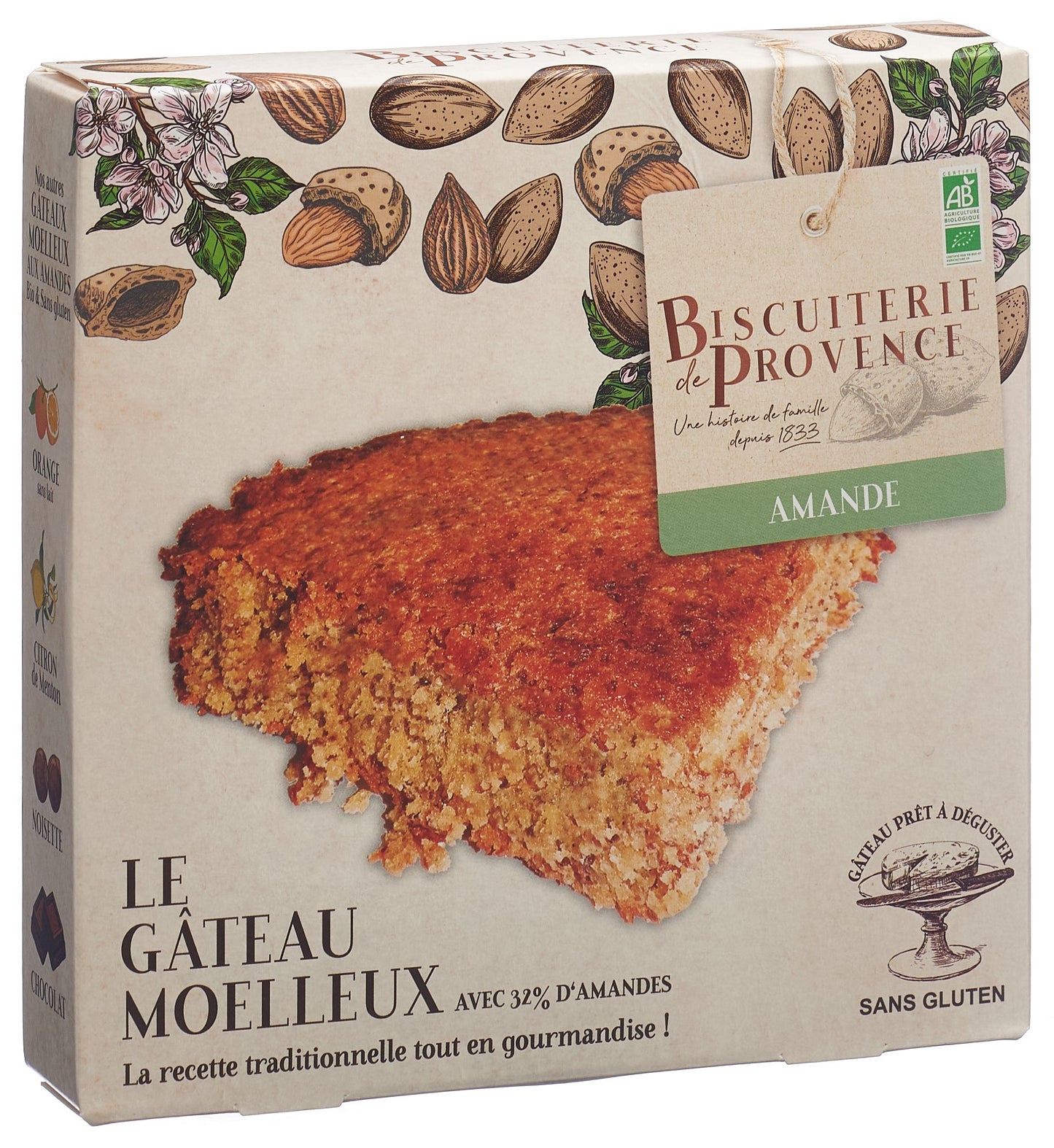 BISCUITERIE Weicher Kuchen Mandel gf Bio