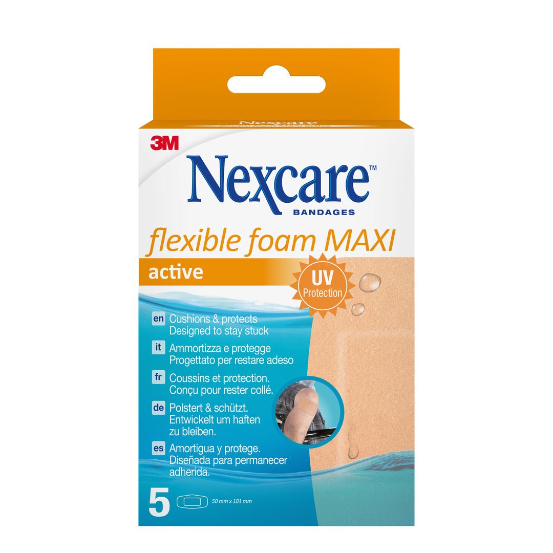 3M NEXCARE Flexible Foam Maxi Activ 50x101mm