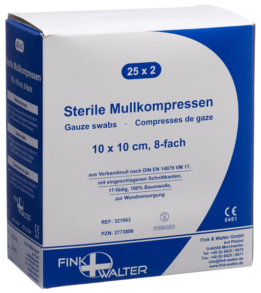 FIWA komp Mullkompressen 10x10cm steril