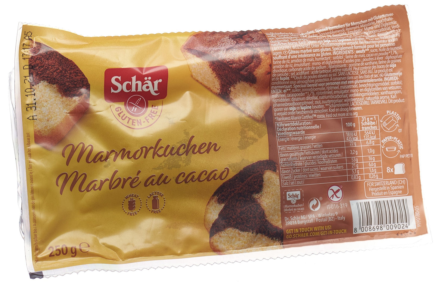 SCHÄR Marmorkuchen glutenfrei