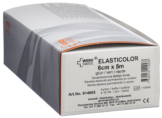 WERO SWISS Elasticolor El Bind 5mx6cm grün