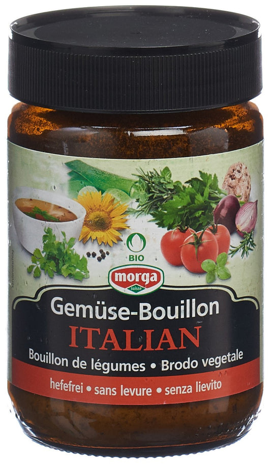 MORGA Gemüse Bouillon hefefr Italian Bio Kno