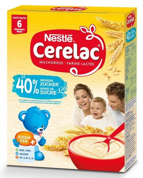 NESTLE CERELAC Milchbrei -40% Zucker 6M