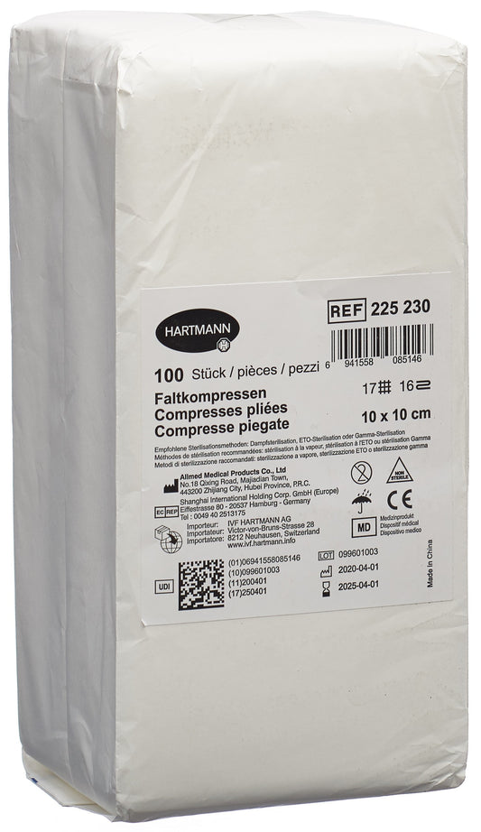 IVF Faltkompresse T17 10x10cm 16fach