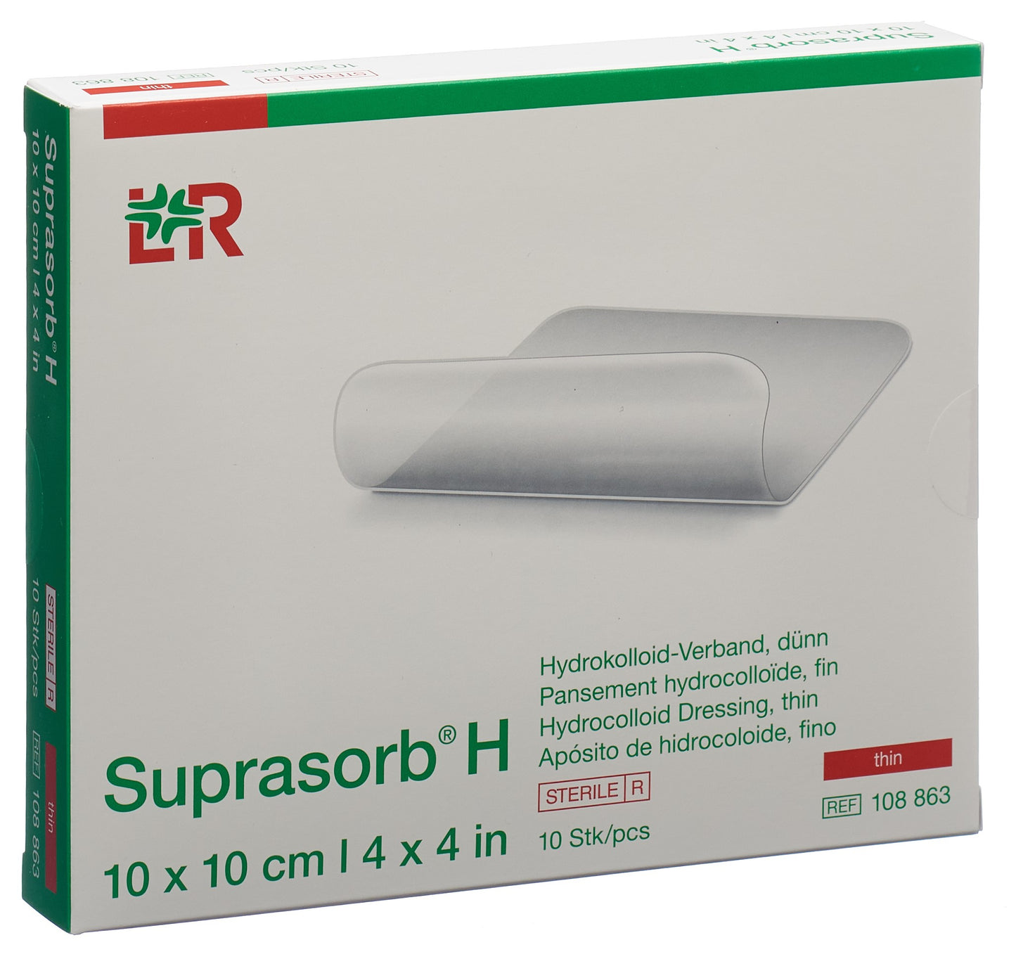 SUPRASORB H Dünn 10x10cm