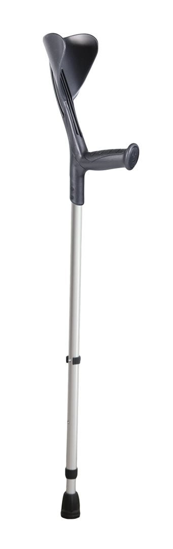 HERDEGEN Krücke 130kg alu/schw Hartgriff