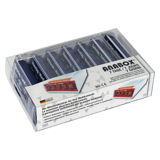 ANABOX Medidispenser 7Tage blau