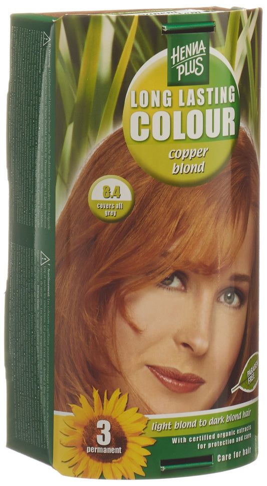 HENNA PLUS Long Last Colour 8.4 goldkupferblond