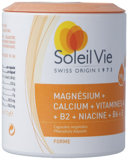 SOLEIL VIE Magnésium Calcium + Vit Kaps