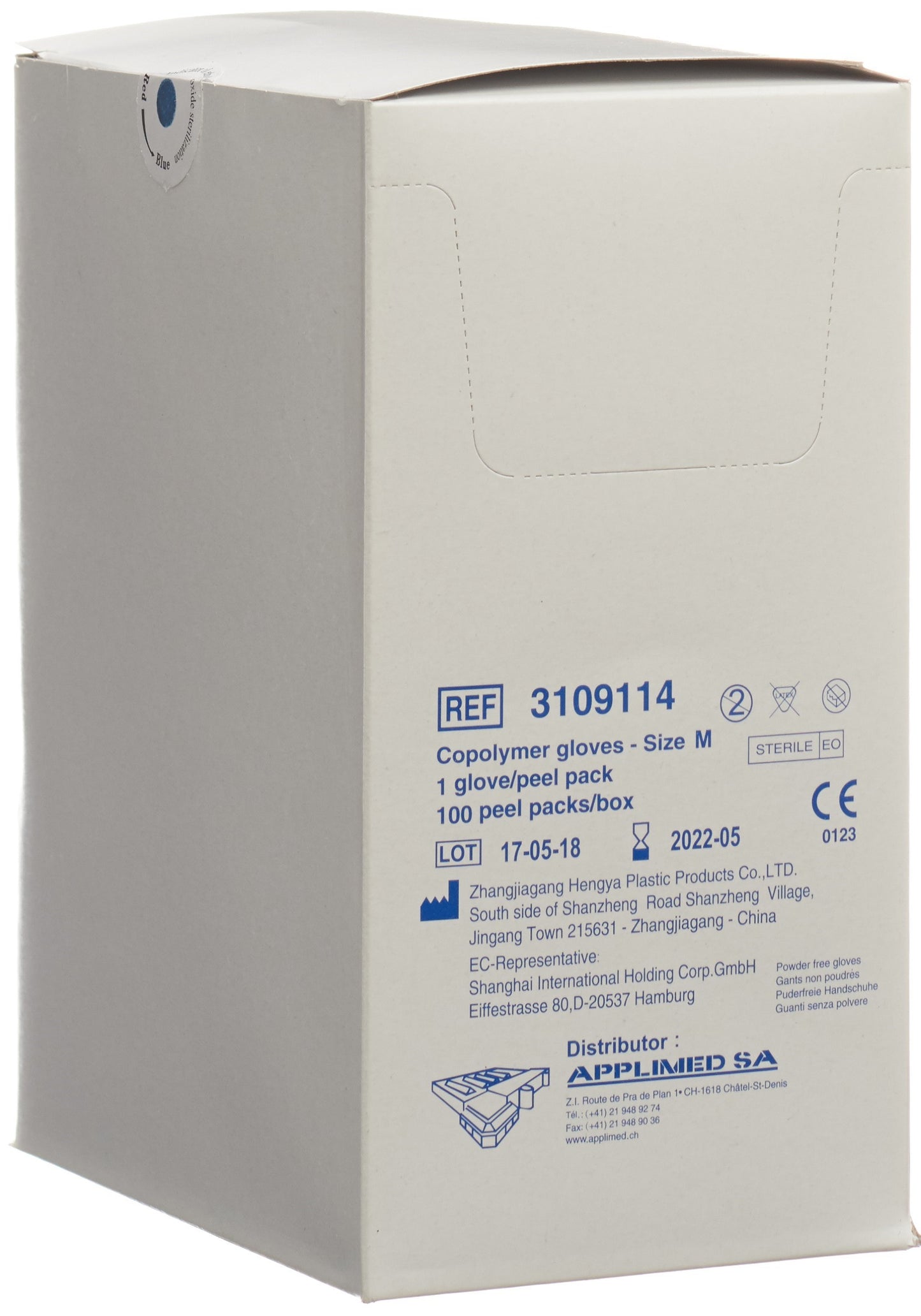 APPLIMED U Handschuhe M Copolymer steril